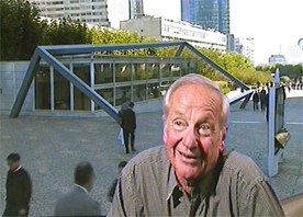 Portrait de l'artiste François Morellet en 1995